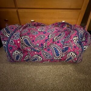 Vera Bradley Pink Paisley Duffle Bag